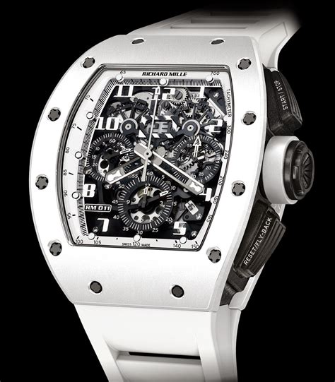 richard mille white watch price|richard mille watch price list.